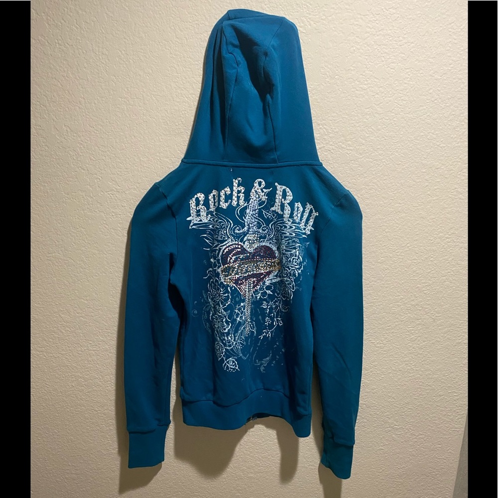 Yag Couture Rock & Roll zip up hoodie